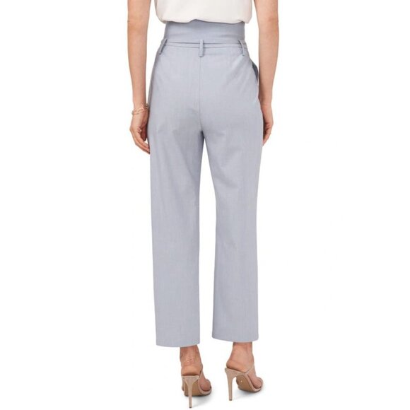 NWT 1.STATE High Waist Tie Front Trouser Pants in Porcelain Blue - Picture 4 of 8